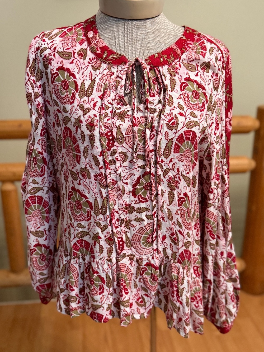 Lucky Brand Boho Floral Blouse | Size Small - Picture 2 of 7